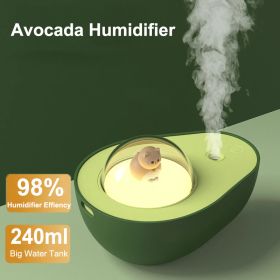 1pc 240ml/8.45oz; Portable Humidifier; USB Wireless; Avocado Aromatherapy Essential Oil Air Humidificador; Air Purifier For Home