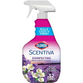 Clorox Scentiva Multi Surface Cleaner Spray, Tuscan Lavender and Jasmine, 32 fl oz
