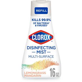 Clorox Disinfectant Mist Refill, Multi-Surface Spray, Lemongrass Mandarin16 oz