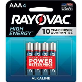 Rayovac High Energy AAA Batteries (4 Pack), Triple A Batteries