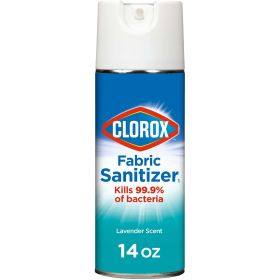 Clorox Bleach-Free Fabric Sanitizer and Odor Eliminating Spray, Lavender, 14 oz