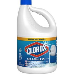 Clorox Splash-Less Liquid Bleach, Regular, 116 oz Bottle