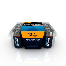 Rayovac High Energy C Batteries (12 Pack), Alkaline C Cell Batteries