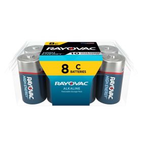 Rayovac High Energy C Batteries (8 Pack), Alkaline C Cell Batteries