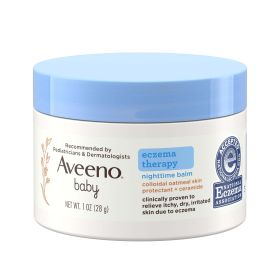 Aveeno Baby Eczema Therapy Nighttime Balm, Travel Size, 1 oz