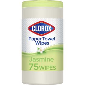 Clorox Multi-Purpose Paper Towel Cleaner Wipes, Jasmine Scent, 75 Count