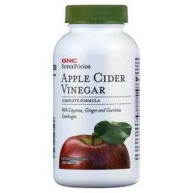 GNC SuperFoods Apple Cider Vinegar, Support For Weight Loss Goals, 120 tablets
