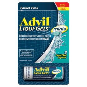 Advil Liqui-Gels Minis Pain and Headache Reliever Ibuprofen Capsules;  200 mg;  8 Count