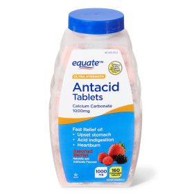 Equate Ultra-Strength Antacid Tablets;  Assorted Berries;  1000 mg;  160 Count
