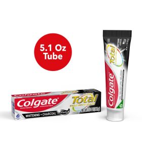 Colgate Total Whitening + Charcoal Toothpaste;  Mint Toothpaste;  5.1 oz