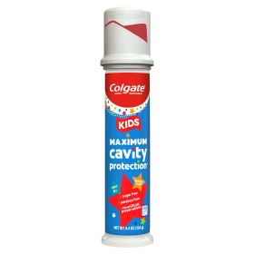 Colgate Kids Toothpaste Pump;  Maximum Cavity Protection;  4.4 oz