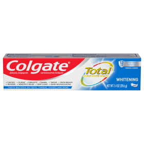 Colgate Total Whitening Toothpaste;  Mint;  Travel Size;  1.4 oz