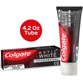 Colgate Optic White with Charcoal Whitening Toothpaste;  Cool Mint;  4.2 oz Tube