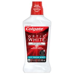 Colgate Optic White Whitening Mouthwash;  Fresh Mint;  946 mL;  32 fl.oz