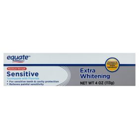 Equate Maximum Strength Sensitive Extra Whitening Toothpaste with Fluoride;  4 oz
