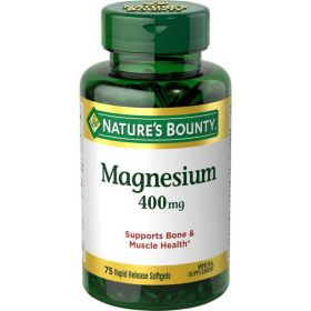 Nature's Bounty Magnesium Rapid Release Softgels;  400 mg;  75 Count