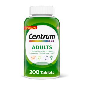 Centrum Adult Multivitamins Multivitamin/Multimineral Supplement;  200 Count