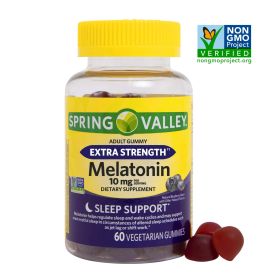 Spring Valley Vegetarian Melatonin Gummies;  10 mg;  60 Count