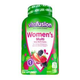 Vitafusion Women's Daily Gummy Multivitamin with Vitamin C & E;  Berry Flavors;  70 Count