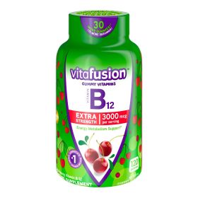 Vitafusion Extra Strength B12 Gummy Vitamins;  Cherry Flavor;  120 Count