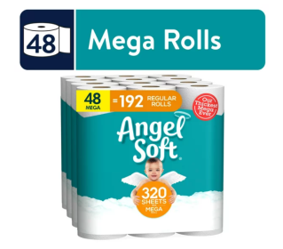 Angel Soft Toilet Paper, 48 Mega Rolls