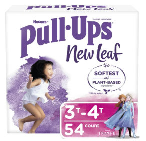 Pull-Ups Girls' New Leaf Training Pants Size 3T-4T;  54 Ct