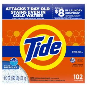 Tide Original 102 Loads Powder Laundry Detergent;  143 oz