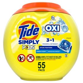 Tide Simply Pods Refreshing Breeze Laundry Detergent Pacs;  55 Ct