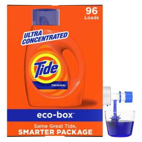 Tide Ecobox Original HE Laundry Detergent;  96 Loads Liquid 105 fl oz
