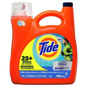 Tide Plus Febreze Sport Odor Defense Liquid Laundry Detergent;  154 fl oz 100 Loads