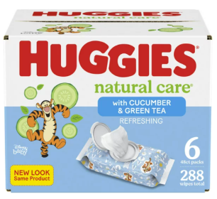Huggies Natural Care Refreshing Baby Wipes;  Cucumber Scent;  288 Count