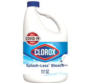 Clorox Splash-Less Liquid Bleach;  Regular - 117 oz