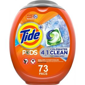 Tide Pods Coldwater Clean Laundry Detergent Pacs;  73 Ct