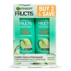 Garnier Fructis Fortifying Shampoo and Conditioner Set with Ceramide;  Apple;  12.5 fl oz