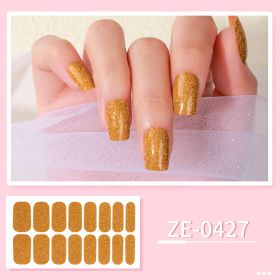 New Ladies Waterproof Manicure Stickers (Option: ZE 0427-Nail Stickers And Nail File)