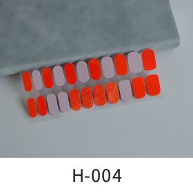 Simple Ins Style Pure Color Nail Sticker (Option: H004-Nail Sticker Card Polish Bar)