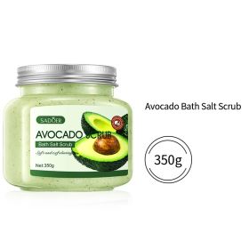 Fruit Bath Salt Scrub Cream Exfoliating Body Care (Option: Avocado Bath Salt Scrub)