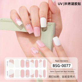 Semi-curing Gel Nail Sticker Gel Beauty (Option: BSG 0077-Suit)