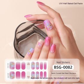 Semi-curing Gel Nail Sticker Gel Beauty (Option: BSG 0082-Suit)