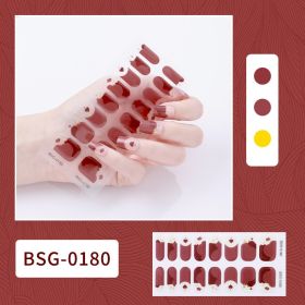 Semi-curing Gel Nail Sticker Gel Beauty (Option: BSG 0180-Suit)