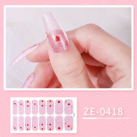 New Ladies Waterproof Manicure Stickers (Option: ZE 0418-Nail Stickers And Nail File)