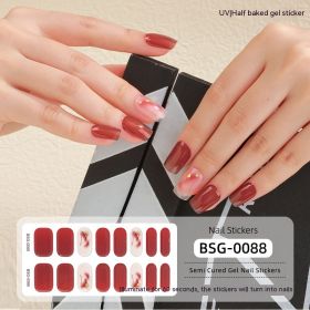 Semi-curing Gel Nail Sticker Gel Beauty (Option: BSG 0088-Suit)