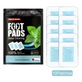 Plant Foot Patch Dehumidification Improve Sleep Relieve Stress Body Foot Massage Nursing Adhesive Bandage (Option: Mint Flavor 10pcs Per Bag)