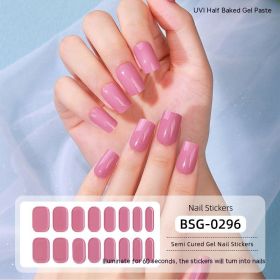 Semi-curing Gel Nail Sticker Gel Beauty (Option: BSG 0296-Suit)