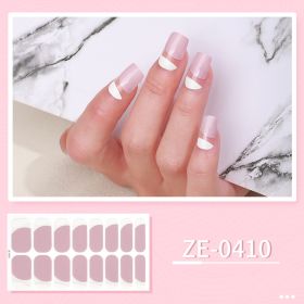 New Ladies Waterproof Manicure Stickers (Option: ZE 0410-Nail Stickers And Nail File)