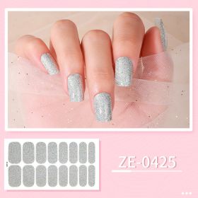 New Ladies Waterproof Manicure Stickers (Option: ZE 0425-Nail Stickers And Nail File)