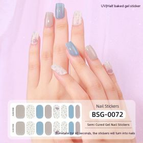 Semi-curing Gel Nail Sticker Gel Beauty (Option: BSG 0072-Suit)