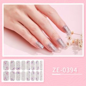 New Ladies Waterproof Manicure Stickers (Option: ZE 0394-Nail Stickers And Nail File)