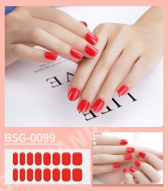Semi-curing Gel Nail Sticker Gel Beauty (Option: BSG 0099-Suit)