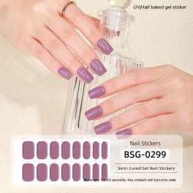 Semi-curing Gel Nail Sticker Gel Beauty (Option: BSG 0299-Suit)